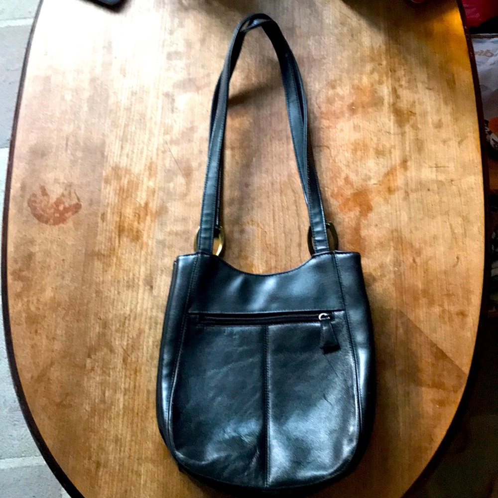 Coletta genuine black leather bag
